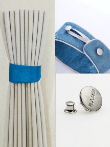 Modern Minimalist Tassel Curtain Tie Back with Ring Holder Bed Curtain Storage Rope Magnetic Attraction Shaanxi Style Home Decor