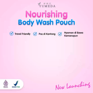 Yumeda Sabun Mandi Cair 85 Ml Kemasan Travel Pack Body Wash Nourishing Dengan Aroma Matsue Peony Akoya Pearl Dan Yoshino Sakura