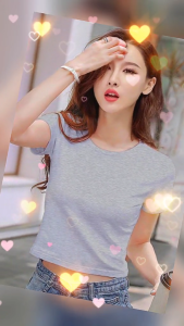[ Mặc Là mê * ] Áo thun Nữ croptop cổ tròn tay ngắn cotton lạnh chất đẹp siêu co giãn chống bai xù
