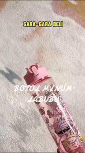 Botol Minum Anak Motif Sanrio Lucu 900ml + Sedotan Flip Top