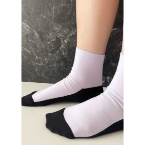MUNDO School Sock Dirty Free Ankle - Kaos Kaki Anak Sekolah Semata Kaki Telapak Hitam
