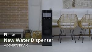 Philips Water Dispenser Bottom Loading ADD4973BKAK Hitam Filter Microplastic + Alkaline Galon Dibawah ADD - 4973BKAK