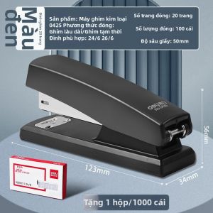 deli | Máy Bấm Ghim Dùng cho Học Sinh Văn Phòng Gia Đình Cỡ Lớn Chịu Đựng