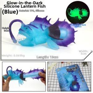 Stress Relief Silicone Realistic Glow In The Dark Animal Toy
