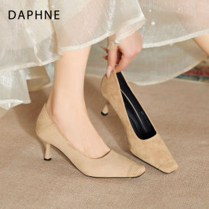 Daphne | Giày Gót Cao Đế Vuông Nhẹ Nhàng Kiểu Cổ Điển