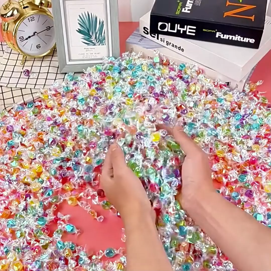 1000g / about 580pcs Origami Crane Fruit Candy Mixed Fruit Flavored Sweet Hard Candies