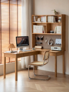 WEISHA | Study Bookshelf One-Piece Desk Corner Computer