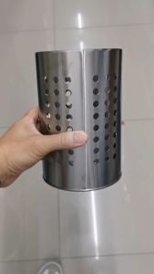 กระบอกสเตนเลสใส่ช้อนส้อม  KZT  ( 11x18 ซม. )