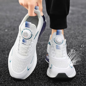 Ultra-Light Shock-Absorbing Running Shoes for Men with Rotating Button Breathable Sports Shoes Suitable for Autumn Season