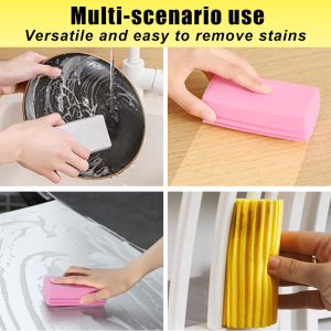 3/6pscMagical Dust Cleaning Sponges  Sponge Damp Clean Duster For Cleaning Blinds Glass Baseboards Vents Railings Mirrors Window