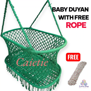 Duyan for baby SUPER PINO MASINSIN DUYAN ONLY :) SIZE XXL with 5 METERS ROPE no stand includeD BABY HAMMOCK HANGING