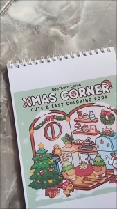 Xmas Corner Cute & Easy Coloring Book Buku Mewarnai Anak Remaja Dewasa Murah Kertas Sangat Tebal Ukuran A4
