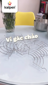 Vỉ gác chảo Inox Kalpen size 18-20-24-26-28cm hàng chính hãng