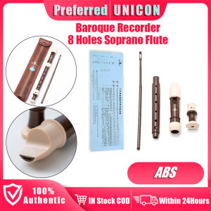 Soprano Clarinet Abs Long Flute Recorder Beginner with Bag Fingering Musical Instrument Accessories