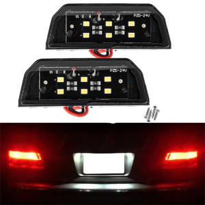 2PCS/4PCS License Plate Lamp6LED White Light for Car Truck Trailer Motorcycle12V 24V Universal Replacement Side Marker Lights
