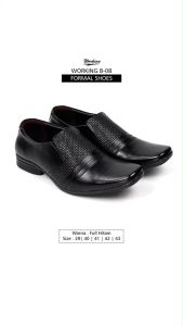 Sepatu Pantofel Kulit Pria Import B 08 / Sepatu Casual Formal Kerja