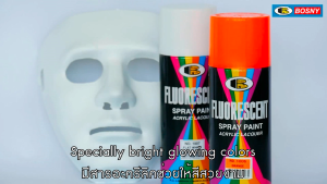 BOSNY FLUORESCENT SPRAY PAINT สีสเปรย์ สะท้อนแสง บอสนี่ ขนาด 400 CC.