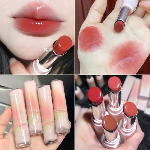 Lipstick Colored Round Tube Mirror Surface Moisturizing Water Proof Lasting Nature Lip Gloss