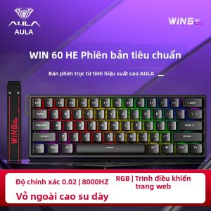 AULA | Bàn Phím Cơ Gaming Win 60 HE Switch Từ Tính Rapid Trigger Polling Rate 8000Hz