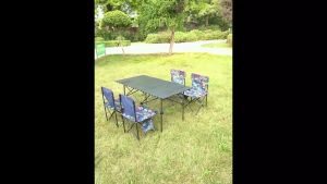 โต๊ะแคมป์ปิ้งแบบพกพา - โต๊ะพับได้ ชุดรวม 3 แห่ง โต๊ะพับในร่ม กลางแจ้ง ในร่ม ถุงชุดเก้าอี้ ผู้ชาย ชุดรวมเก้าอี้พับ พิเศษ สีดำ สีดำในร่ม