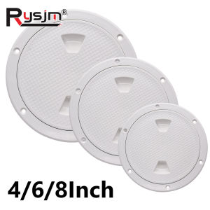 ABS Plastic Round Non-Slip Inspection Hatches with Detachable Cover Marine Screw Out Access Hatch Cover For Kayaks Yacht 4 6