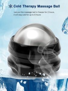 54mm Handheld Ball Massager Stainless Steel Ice Ball Muscle Recovery Fitness Ball Low Temperature Cold Massage Ball