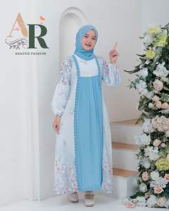 Gamis anak 3Tahun Terbaru Bahan ceruty usia sampai 13 Tahun mix swarovsky promo