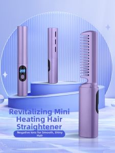 HUALUOLAN | Straightening Comb Negative Ions Portable Mini Rechargeable