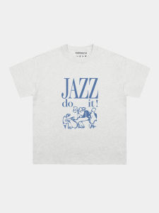 Roadistance Heavyweight Loose Fit Music Print Short Sleeve T-Shirt Sorona Fabric Trendy Casual round Neck Top for All Seasons