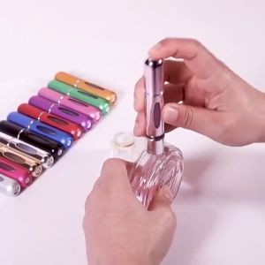 Portable Perfume Bottle 5ml Refillable Bottles Travel Protable Refillable Atomizer Vacuum Dispenser Bottle