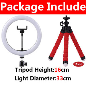 6/10/12 Inch Selfie Ring Light Photography Fill Lighting Ring Lamp With Tripod For Phone Video Recording Live Broadcast Selfie