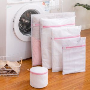 ชุดชั้น IH ถุงซักผ้า สีชมพู ทนทาน หลายขนาด ช่วยถนอมผ้า ทำให้ผ้าไม่พันกัน ไม่ยับ ถุงตาข่ายซักผ้าอเนกประสงค์ ทนทาน หลายขนาด