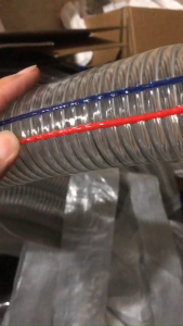 Ống nhựa mềm pvc lõi lò xo thép trong suốtỐng nhựa dẫn nước dẫn xăng dầu chất liệu nhựa mềm pvc chống gập.