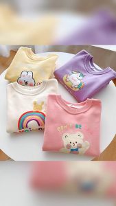 2-8thn Cotton Tebal Baju Unicorn Anak Laki Laki Dan Gadis Unicorn Sweater Hoodie Anak Polos