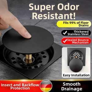NAIFUNA | Odor-Preventing Drain Floor General Use Anti-Odor Push-Button