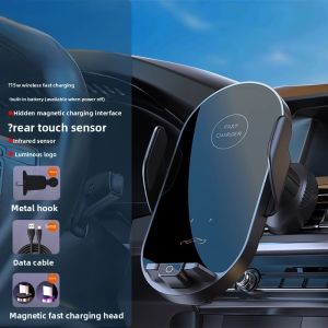 Super Fast Car Mount Phone Holder Wireless Charger Compatible with Xiaomi Huawei 66W 50W Fixed Navigation Car Charger for 15Pro 14Ultra