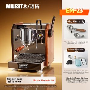 Milesto | Máy Pha Cà Phê Bán Tự Động kiểu Ý Nồi Hơi Bằng Đồng