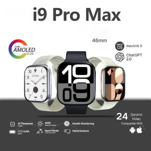 【⭐Hadiah gratis】2025 Smartwatch i9 Pro Max 2.3inci Jam Pintar Dukung panggilanBluetooth NFC Pria Dan Wanita Tahan Air Android IOS Standar DIYGaransi IP68INS Waterproof Detak Jantung Pemantauan Tekanan Darah Pemantauan Tidur Jam Tangan Jam Tangan Pria for