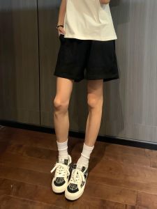 ZHUOCAN | Quần Short Co Dãn Thoáng Khí Cotton Cổ Điển 3/4