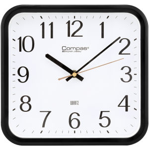 Đồng Hồ Treo Tường Compas Quartz Hình Vuông Đơn Giản Cho Phòng Khách Phòng Ngủ Nhà Bếp Nhà Tắm Máy Móc Chạy Bằng Pin