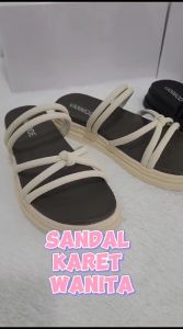 NEW!!! Sandal Tali Karet Gladiator Wanita Premium Import  W2117 Sandal Wanita Kekinian Sandal Karet  (+Box) Import
