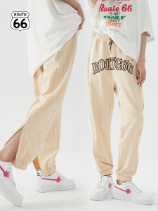 กางเกงขายาวทรงหลวมสไตล์อเมริกันสำหรับผู้ชายและผู้หญิง กางเกงขายาวลำลองฤดูใบไม้ผลิ ทรงหลวมสบายๆ สไตล์อเมริกัน