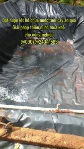 BẠT LÓT AO HỒ BỀN RẺ ĐẸP HDPE KHỔ RỘNG 4M (dày 0.3mm)