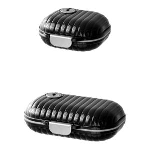 YYIEDERNG | Hộp Đựng Viên Thuốc Mini Chống Ánh Sáng Di Động Chống Ẩm