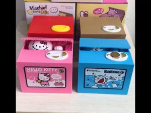 (MUSIC + FAMOUS CARTOONS) WJS Cute Coin Saving Box Coin Box Famous Cartoon Characters Bank Money Saving Box For Children Toy Gift Piggy Bank Toys Education Mainan Tabung Duit 銀行玩具 投幣銀行存錢 COMES IN BOX [FREE RM 50 VOUCHER]