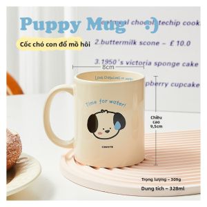 CAROTE | Tách Sứ Dễ Thương Cho Đôi Uống Nước