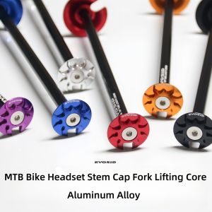 EVOSID MTB Bike Headset Stem Cap Fork Lifting Core 150MM 200mm Aluminum Alloy MTB High Strenght Stem Cover Bowl Set Lifting Core