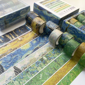 Stickers Punk | Starry Night Gold-embossed Washi Tape Handmade Scrapbooking Tape