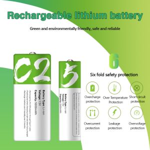 『Up to 10% off😯❗』SMARTOOOLS 1.5V Rechargeable Battery AA AAA 9V USB Type-C Lithium Fast & Quick Charge Battery With Data Cable 可充电电池