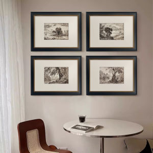 Retro American Style Sketch Landscape Decorative Painting Small Audience Restaurant Bed And Breakfast Background Wall Art